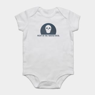 night of the twisted skulls (dark blue) Baby Bodysuit